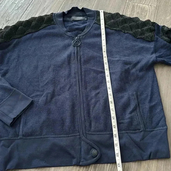 🔥Eleven Paris🔥 | Dark Navy  wool blend zip up sweater - Picture 10 of 15